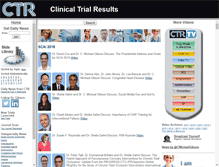Tablet Screenshot of clintrialresults.org